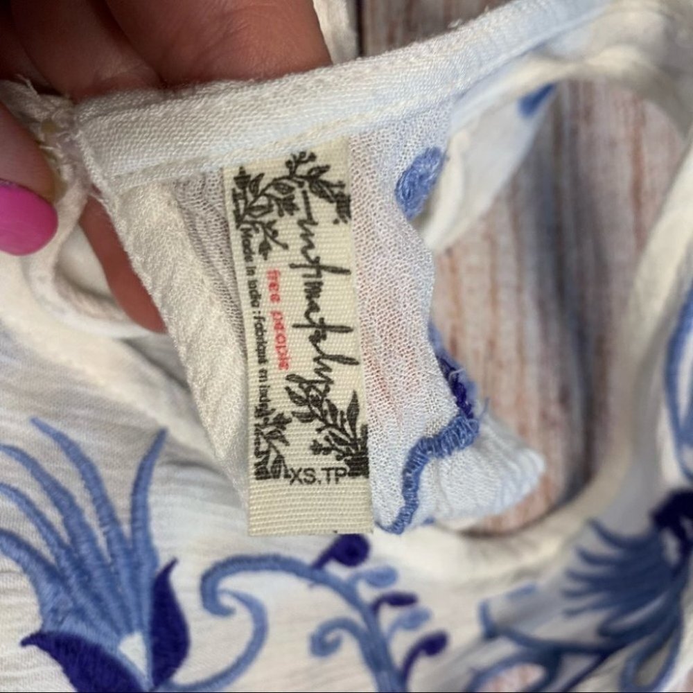 Free People White Adelaide Festival Slip Dress Size Xs - Picture 7 of 13